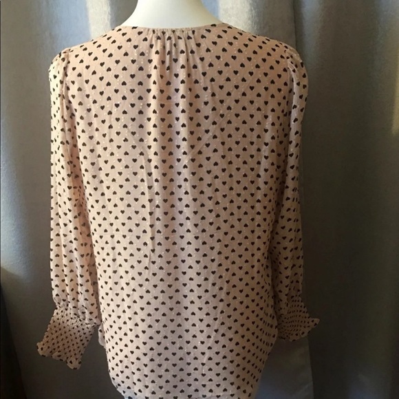 Rachel Zoe Heart Top Blouse Shirt - Picture 3 of 7